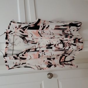 Calvin Klein Pink and White Shell